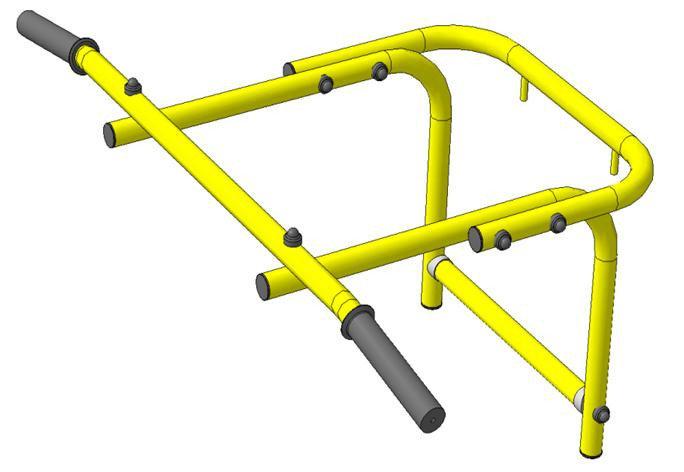 Турник навесной для ДСК №3 (желтый)