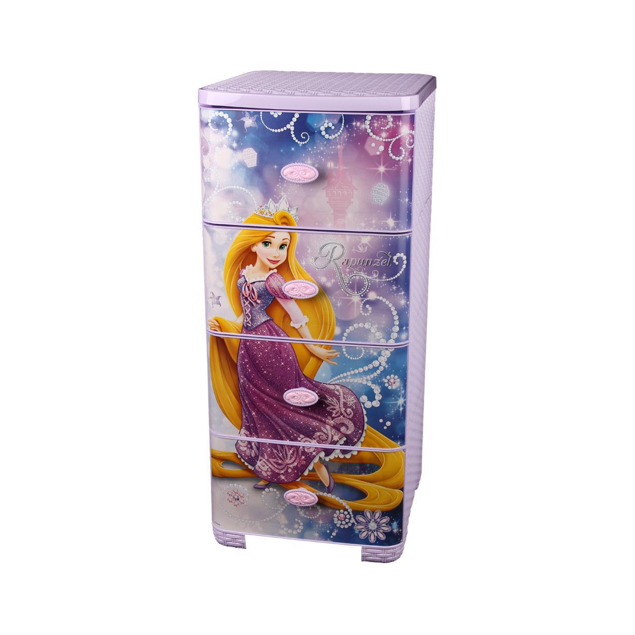 Комод плетенный "Рапунцель-Дисней"4-х секционный