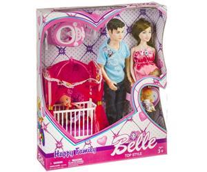 Набор кукол "Счастливая семья" с аксесс. в кор. JX600-97