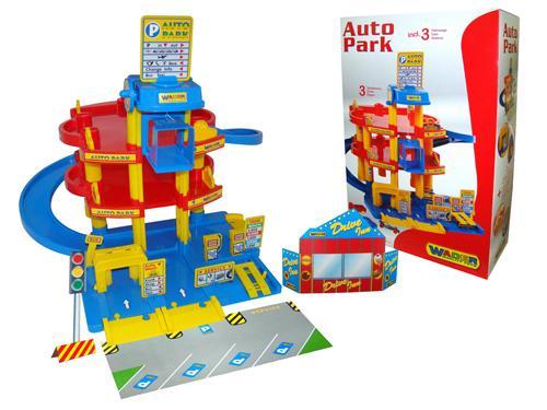 Паркинг 3-уровневый с автомобилями (В коробке)