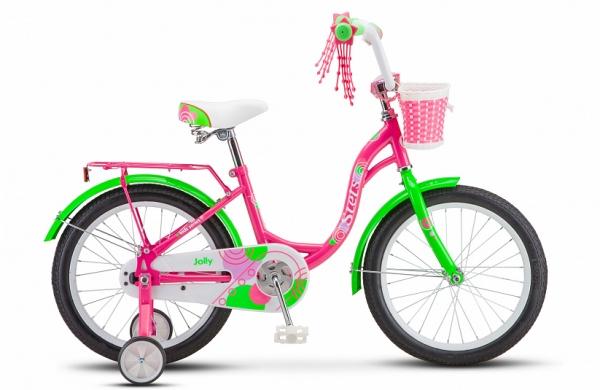 Велосипед детский STELS Jolly 18" (V010,пурпурный/зеленый,розовый)