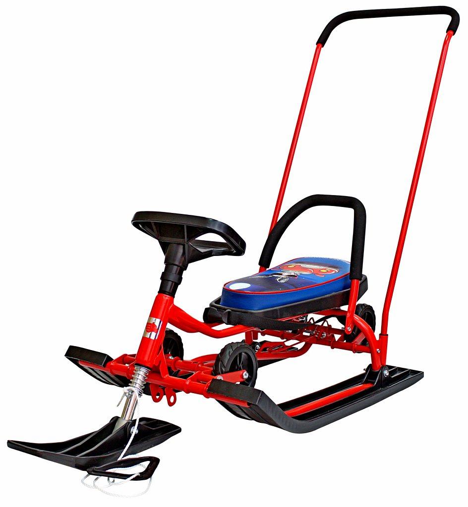 Снегокат 109 "Snowkat Wheel" Кролик с толкателем и колесной базой 