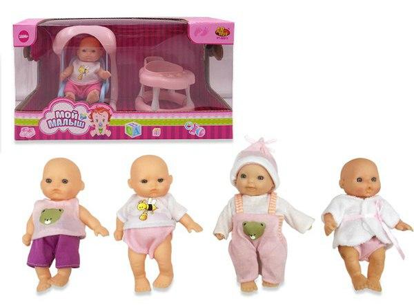 Пупс"Мой малыш"12,7см.с акс.4 вида в асс-те.