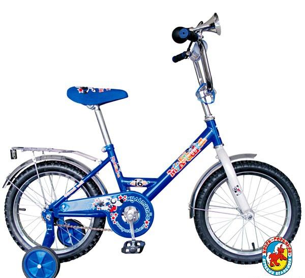 Велосипед Конек-Горбунок мультяшка 16" цв.в ассорт. KG1603