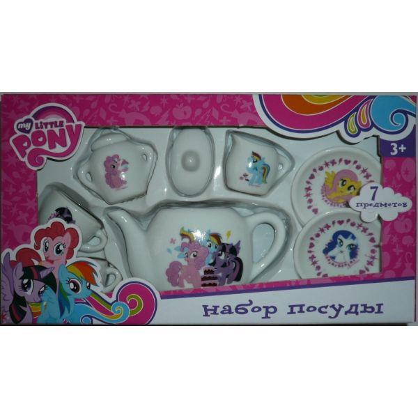 Набор посуды"Играем вместе" MY LITTLE PONY кенрамика 7 предм.