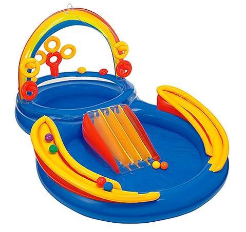 н.игр. центр басс.с горкой радуга с распыл. 297х19 299010