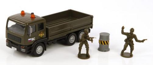 Машина мет. ин. Армейский грузовик,свет,звук 1:32