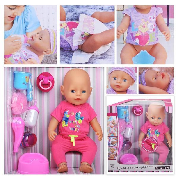 Пупс 916-А пьет,писает,моргает,озв.с аксес.в коробке