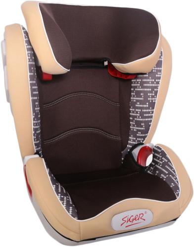 Детское автомобильное кресло SIGER  "Олимп " коричневый,3-12 лет,15-36 кг. группа 2/3