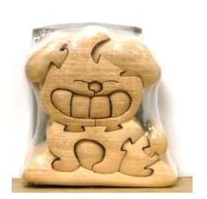 игрушка (дерево) Доволный щенок