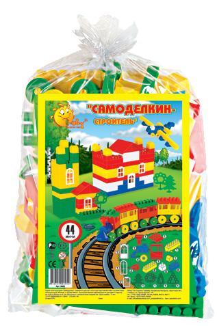 Конструктор Строитель (мини,44 эл в мешке)