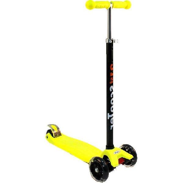 Трехколесный самокат для детей,3-12 лет,макс.нагрузка 80 кг,BIBITU PLAY SKL-07D,складной,желтый