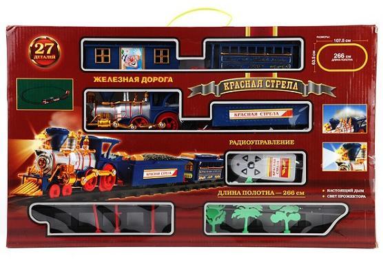 Железная дорога "Играем вместе" "Красная стрела" озвуч. 355см 1604-2А в кор.