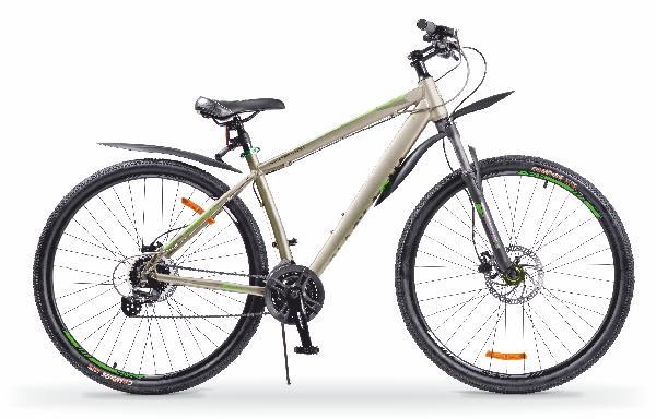 Велосипед Black Agua Cross 2992 HD matt 29", 2018 (черно-оранж,серо-зеленый)