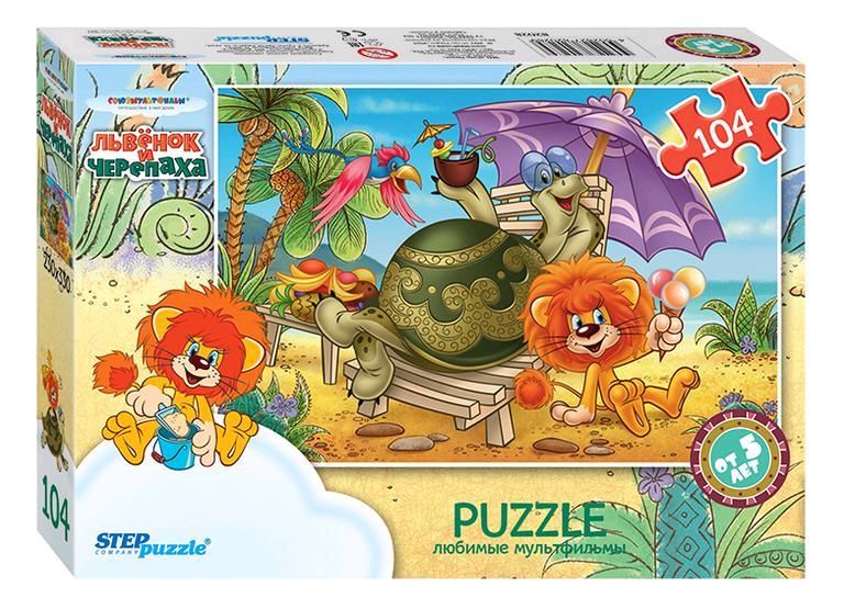 Пазл 104 эл.  Союзмультфиль "Львенок и черепаха"