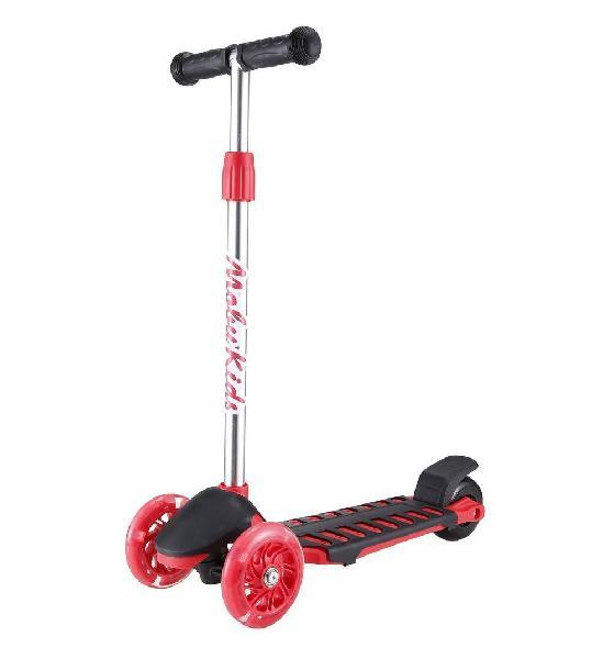 Самокат Mobi Kids Junior Light 1.0,120мм,PU свет,рег.рул. ст. с улуч. сист. фикс. рельефн. платф. кр