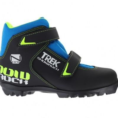 Ботинки лыжные детские TREK Snowrock1(черный лого лайм неон)р.33 /NNN S/