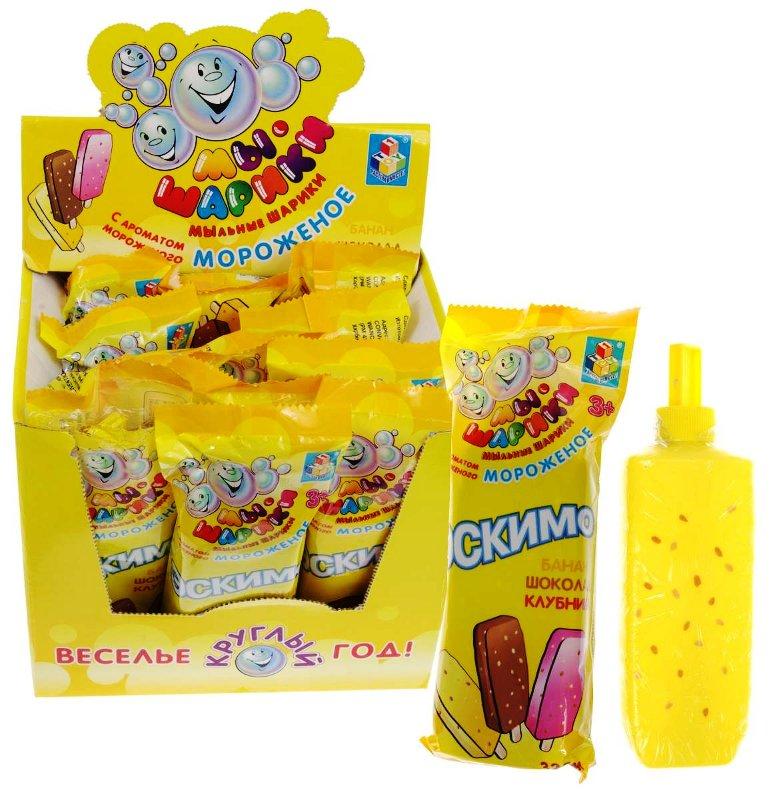 1 toy Мыльные пузыри Мы-шарики эскимо аромат.на палочке в цветн.обертке 145мл