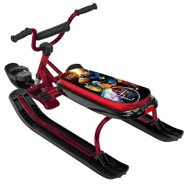 Снегокат "Ника-Джамп" робот, бордовый каркас