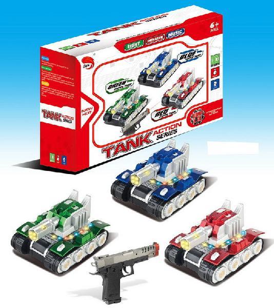 Танк р/у в наборе с пистолетом,со световыми и звуковыми эффектами