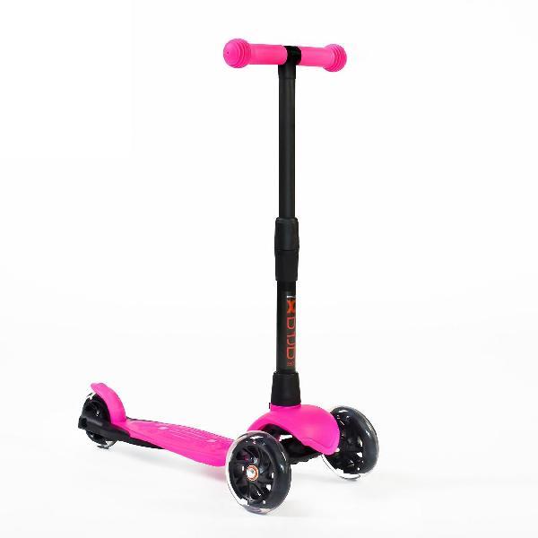 Детский самокат 3-кол. CITY-RIDE.колеса PU 110/76мм Abec-7,руль алюмин.,телескопический,40кг,красный