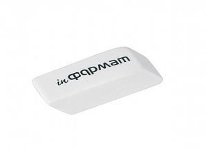 Ластик универсальный прямоуг.красно-сний комбин.,белый,скошенный