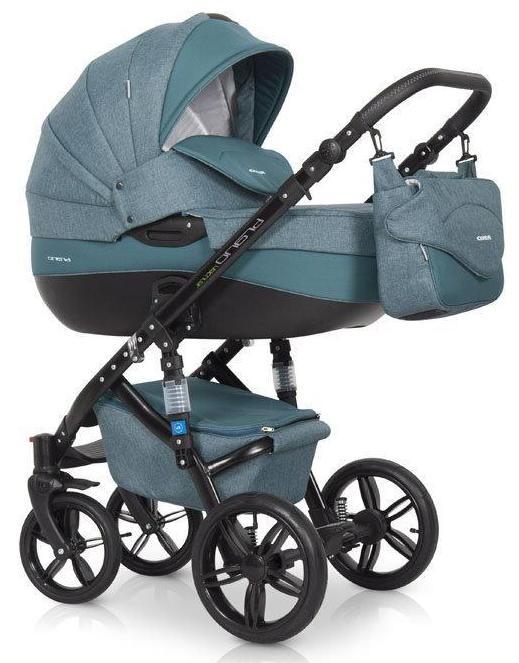 Коляска Bruno Natural 3-в-1 терракот,морской