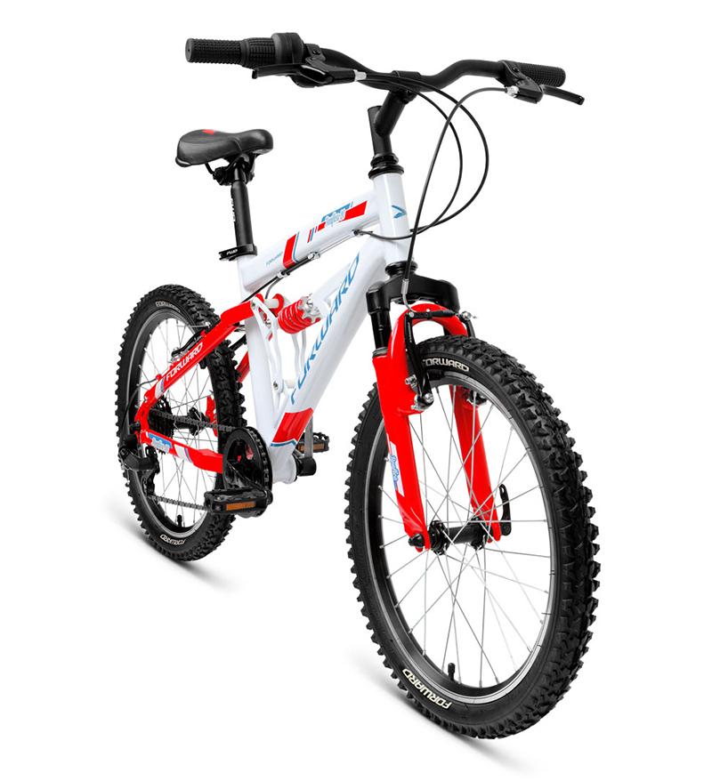 Велосипед горный FORWARD BENFICA 20 (20" 6ск.рост 14") синий/желтый