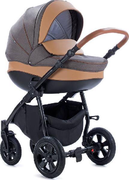 Коляска 2в1 TUTIS Nanni темно-коричневый+кожа бежевая