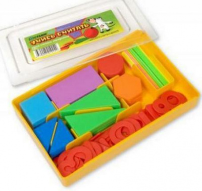 Касса цифр и счетных материалов, "Учись считать" УК01