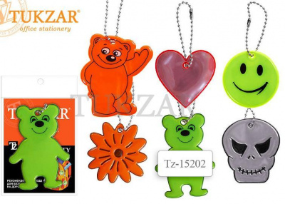 Светоотражающий мягкий фигурный брелок(Фликер)размер 7см.