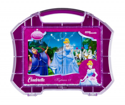 Кубики Дисней Золушка 12шт.