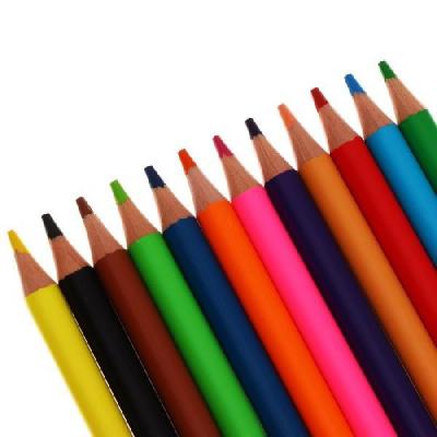 Набор цветных карандашей Каляка-Маляка Jumbo утолщенные укороченные 12 цв. кругл. корп. пластик тубу