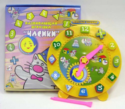 Дидактическая игрушка "Часики"