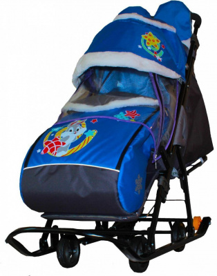 Санки-коляска Galaxy kids 1-1 plus