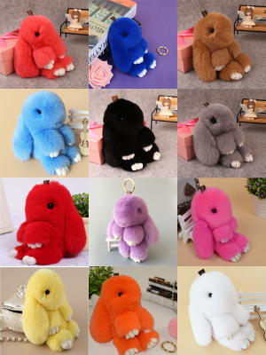 брелок Зайчик мех.