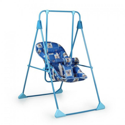 Качели детские "Ветерок-Люкс"синие,бежевые