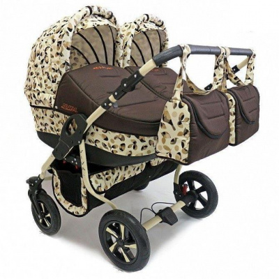 Коляска Близнецы Viva (коричневый)