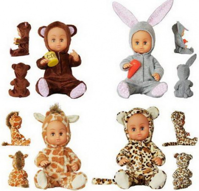 Пупс "Веселые зверята"