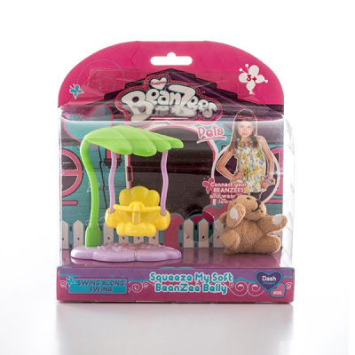 Игровой набор плюшевый "Собачка на качелях" Beanzeez