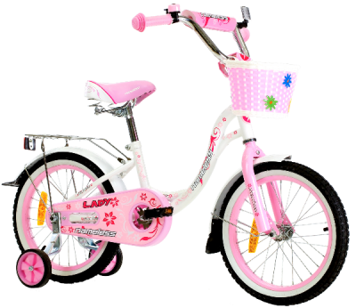 Велосипед 18",Nameless Lady,фиолетовый/белыйрозовый/белый