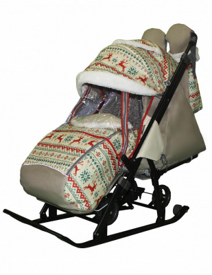 Санки-коляска Galaxy kids 1-1 plus