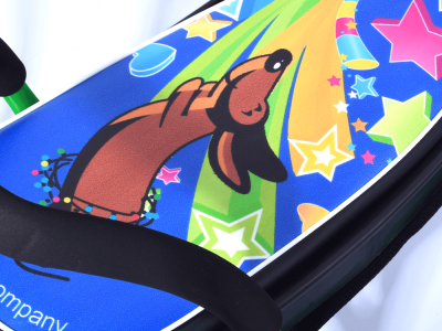 Снегокат 140 "Snowkat" Lucky dog с толкателем 