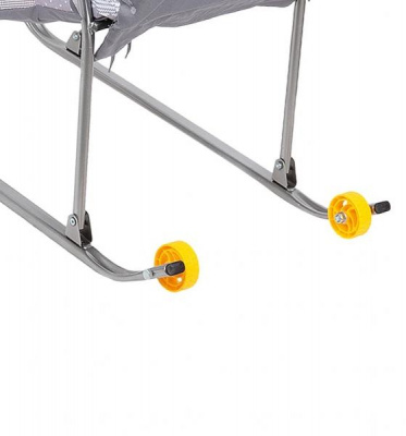 Санки-коляска "Снежинка" Премиум с тентом