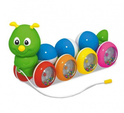 Каталка"Гусеница с шариками"